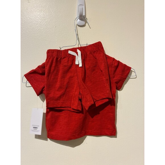NWT Mini Threads Shirt & Shorts Outfit - Red Beach Ball - 3M - Picture 2 of 4